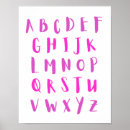 Search for pink alphabet letter posters Educational