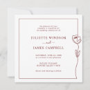 Search for line drawing wedding invitations Hand drawn