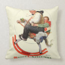 Search for vintage christmas cushions Rockwell