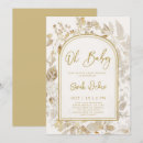 Search for golden baby shower invitations Floral