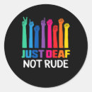 Search for speech pathologist stickers Deaf awareness month