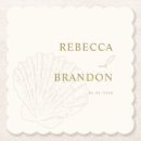 Search for seashell decor coasters Hand drawn