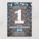 Search for bowtie birthday invitations Little man
