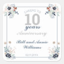 Search for 10th anniversary stickers Silver