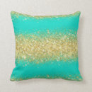 Search for turquoise and gold glitter cushions Modern