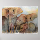 Search for colorful elephant posters Watercolor