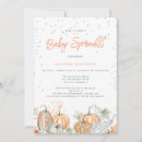 Search for rustic pumpkin baby shower invitations Simple