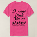 Search for breast cancer sister tshirts Pink