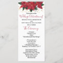 Search for christmas wedding programs Poinsettia