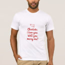 Search for married tshirts Will you marry me