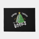 Search for book lover doormats For merry christmass