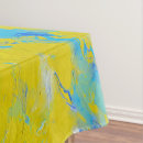 Search for blue and yellow tablecloths Abstract