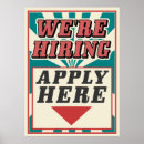 Search for hiring posters Vintage