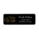 Search for happy birthday return address labels Black