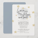 Search for moon and back baby shower invitations Stars