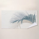 Search for palm leaf bath towels Blue