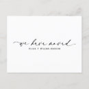 Search for we have moved postcards Black and white