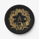 Search for gothic skull plates Gold