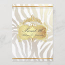 Search for zebra sweet 16 invitations Quince