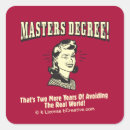 Search for masters degree stickers Funny