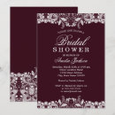 Search for white lace bridal shower invitations Vintage