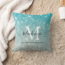 Search for aqua and silver cushions Girly
