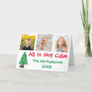 Search for all is not calm christmas cards Red