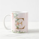 Search for monogram letter e mugs Botanical