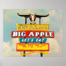 Search for vintage restaurant posters Red