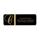 Search for initial c return address labels Monogrammed