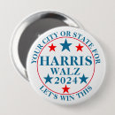 Search for democratic candidate badges Political