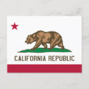 Search for state flag postcards California