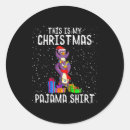 Search for pajamas stickers Christmas online