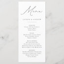Search for event wedding menus Black and white