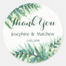 Search for green watercolor thank you stickers Green and white