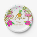 Search for luau paper plates Gold