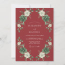 Search for crimson and white wedding invitations Red