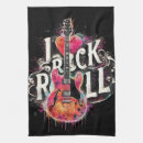 Search for rock music tea towels Red