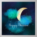 Search for starry night sky posters Crescent moon