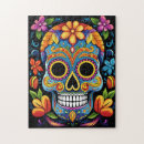 Search for sugar skull puzzles Illustration