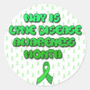 Search for lyme awareness stickers Green