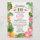 Search for hawaiian luau sweet 16 invitations Pineapple