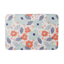 Search for blue and orange bath mats Flower