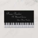 Search for teaching business cards Musical