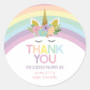 Search for rainbow baby shower stickers Girly