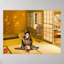 Search for vintage butterfly posters Geisha