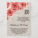 Search for red rose quinceanera invitations Floral