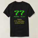 Search for 77 tshirts 77 years old