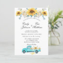 Search for yellow and turquoise wedding invitations Sunflowers