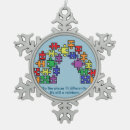 Search for multicolor christmas tree decorations Autism